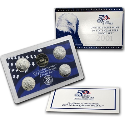 2001 USA State Quarters Proof Set